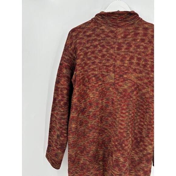 Alnoral Vintage Cardigan Sweater Womens Medium Brown Red Rust Wool Blend Knit - Picture 13 of 16